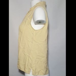 august silk Tops - August Silk Tank Yellow Button Down Silk august silk Tops - August Silk Tank Yellow Button Down Silk